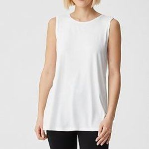NWOT NEW XL EILEEN FISHER WOMEN'S SLEEVELESS TUNIC TOP VISCOSE & SPANDEX SHELL